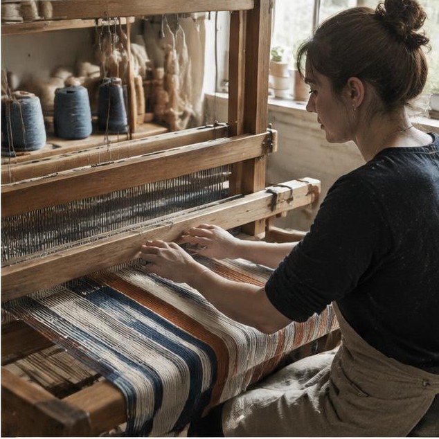 Tissage artisanal : choisir un textile pour sa matière et son usage — illustration du blog Artisans Réunis