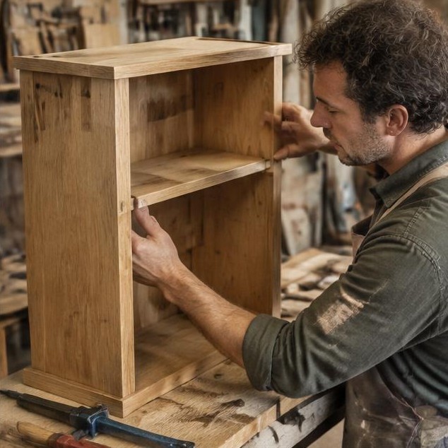 Bibliothèque en bois sur mesure : les détails qui changent tout — illustration du blog Artisans Réunis