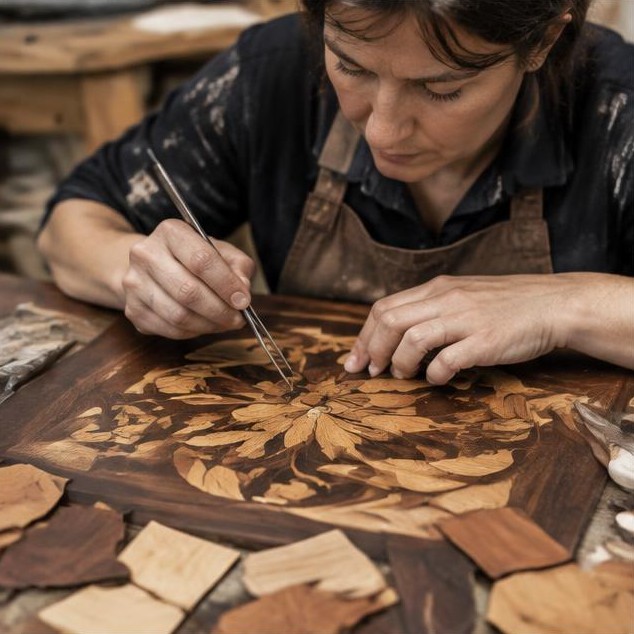 Marqueterie : commander un décor en bois vraiment personnel — illustration du blog Artisans Réunis