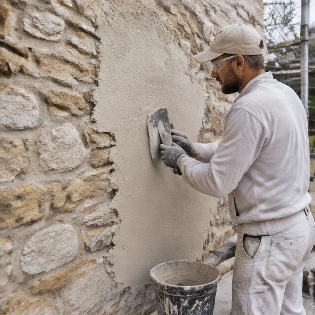 Enduit à la chaux sur mur ancien : commencer par le support — illustration du blog Artisans Réunis