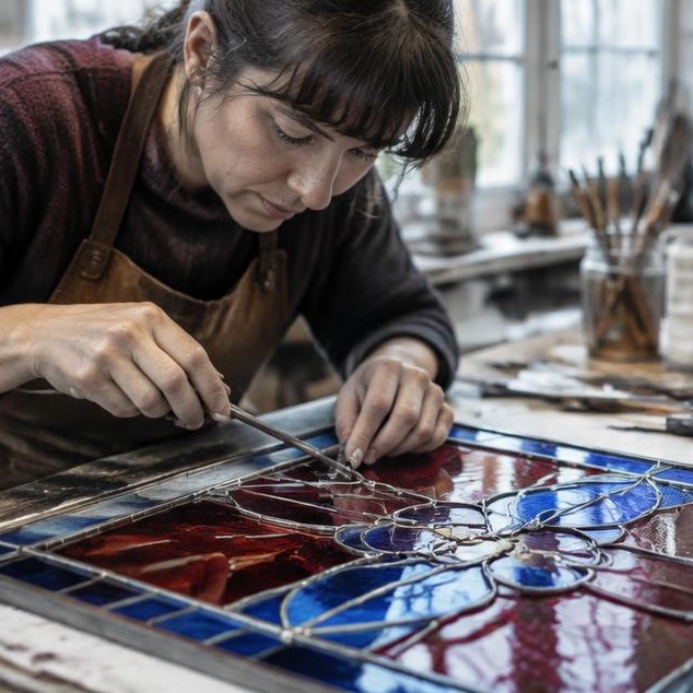 Vitrail sur mesure : penser la lumière, la pose et l’entretien — illustration du blog Artisans Réunis
